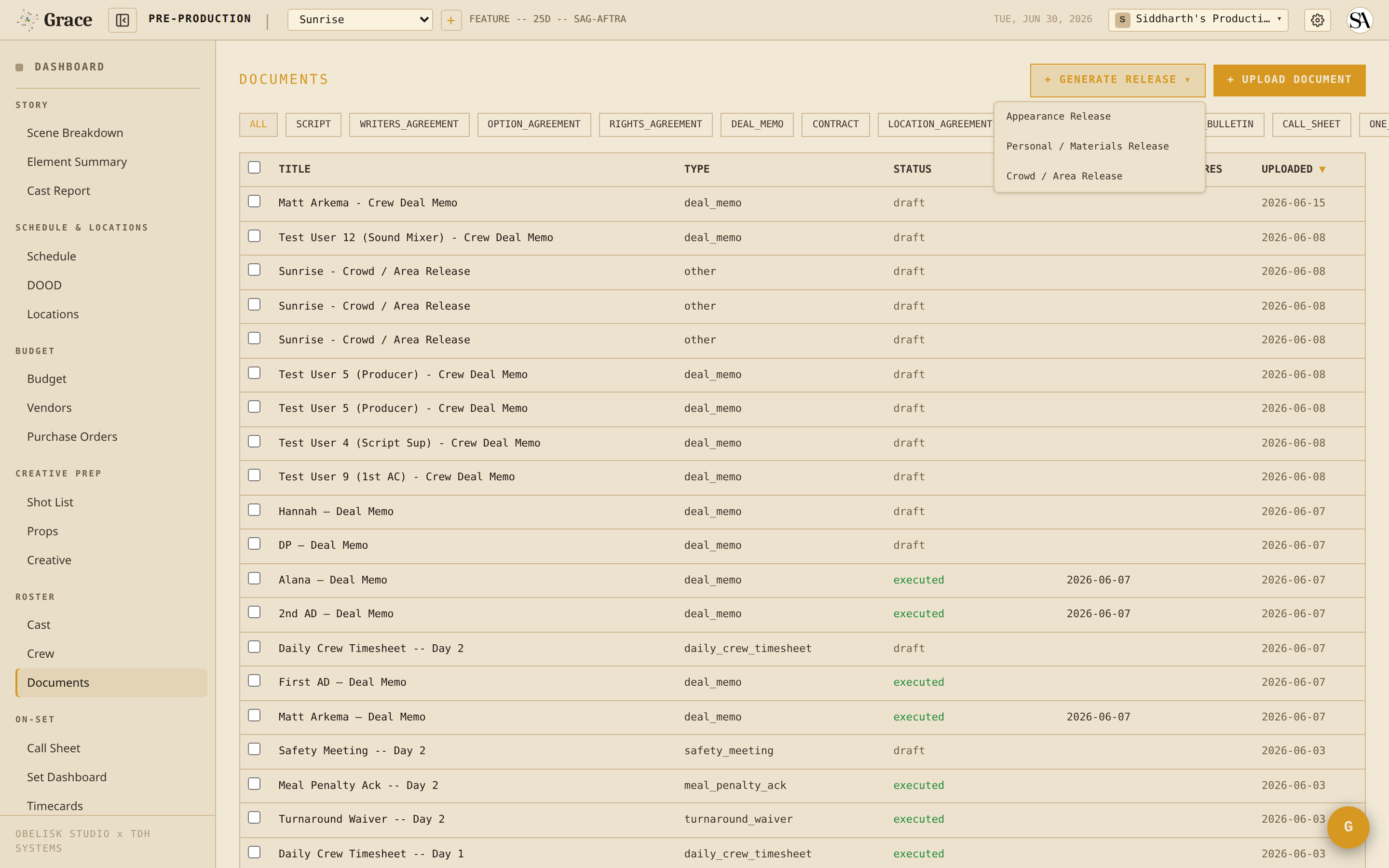 Generate a document