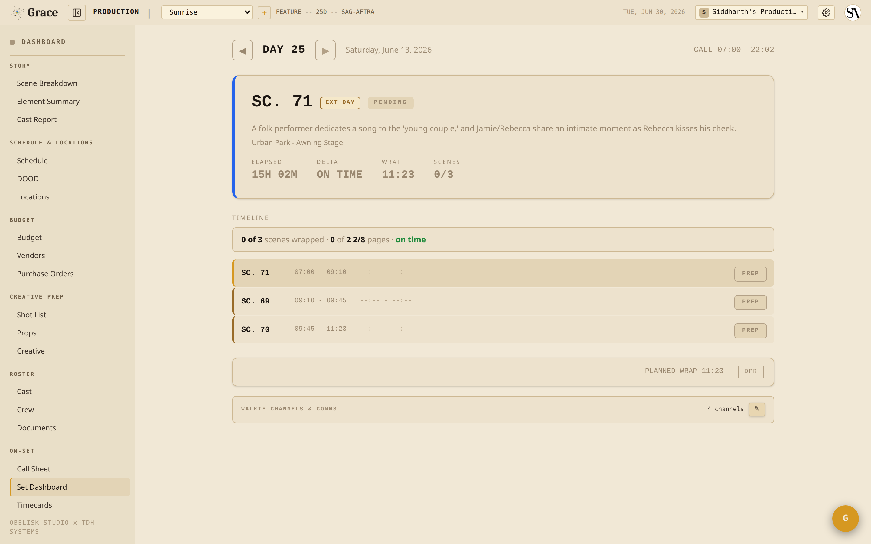 Live compliance footer